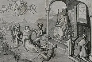 Bring Prints: The Magician Hermogenes orders the devils, in