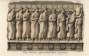 Magistrates from an ancient Etruscan urn Magistrates from an ancient Etruscan urn