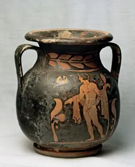 Magna Graecia. Red figure pottery. Amphora. Decoration. Eph