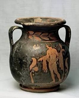 Magna Graecia. Red figure pottery. Amphora. Decoration. Eph