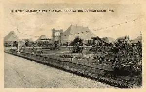 Flowerbed Prints: Maharaja Patiala Camp, Coronation Durbar, Delhi, India