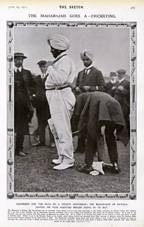 Adjusted Gallery: The Maharajah goes a-cricketing