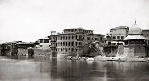 Maharajahs Palace, Srinagar, Kashmir, India, 1860 s