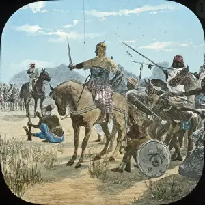 Sides Prints: Mahdist War - Sudan Campaign - Parley on the road