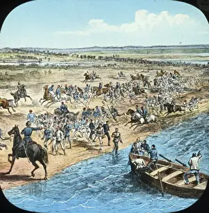 Stampede Prints: Mahdist War - Sudan Campaign - Stampede to the boats