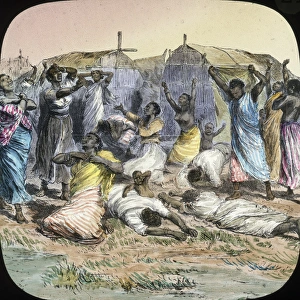 Weeping Gallery: Mahdist War - Sudan Campaign - Women weeping in Suakim