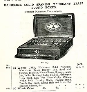 Reeves Prints: Mahogany Brass Bound Box