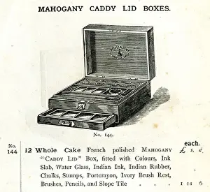 Reeves Prints: Mahogany Caddy Lid Box