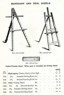 Painters Gallery: Mahogany and Deal Painters Easels
