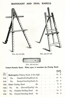 Closing Gallery: Mahogany and Deal Painters Easels