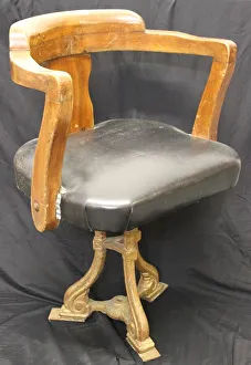 Mahogany Prints: Mahogany restaurant chair with cast iron base from liner