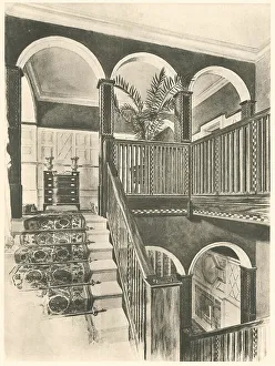 Mahogany Prints: Mahogany Staircase, House in Berkshire