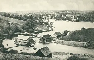 Nov18 Prints: Mahone Bay, Lunenburg County, Nova Scotia, Canada. Date: circa 1910s