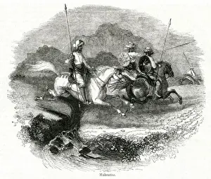 Galloping Prints: Mahratta (Maratha) ethnic group of peasant warriors, India