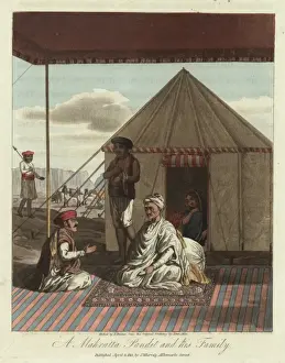Wisdom Prints: A Mahratta Pandit and his Family, India
