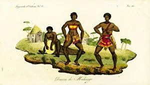 Angola Gallery: Two Mahungo women dancing the semba to music