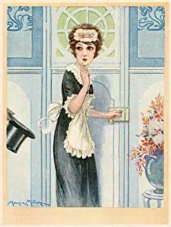Maid Admitting Visitor
