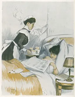 Matin Prints: MAID BRINGS BREAKFAST