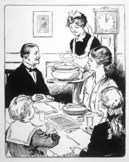 Housemaids Prints: Maid Brings Lunch
