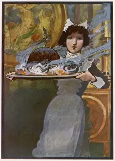 Flaming Prints: Maid Brings in Pudding