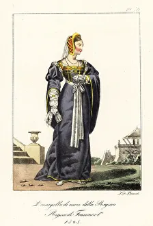 Maid of honour to queen Claude of France, 1525
