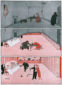 Terrible Prints: The Maid and the Magician by William Heath Robinson