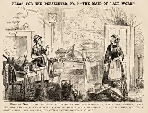 Maids Prints: The Maid-Of-All-Work is put upon. Now, Betsy be quick and wash up the breakfast things