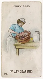 Stirring Prints: Maid Stirs Pudding Mix