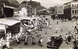 Images Dated 27th October 2016: Maidan Square and Main Street, Crater (Kraytar), Aden, WW2