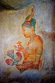 Maidens among clouds. 5th c. SRI LANKA. Sigiriya