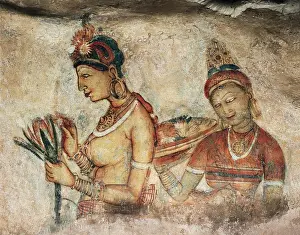 Sigiriya Prints: Maidens Among the Clouds