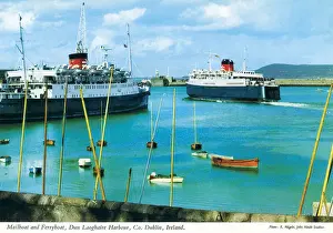 Mail Boat and Ferry Boat, Dun Laoghaire Harbour, Co Dublin
