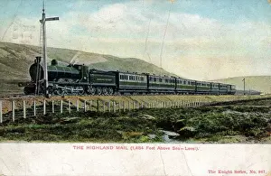 Inverness Prints: Mail Train at Summit, Kingussie, Inverness-shire
