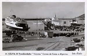 Images Dated 14th February 2018: Mailboat at Ceuta, Spanish city in Morocco, North Africa
