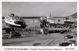 Mailboat at Ceuta, Spanish city in Morocco, North Africa