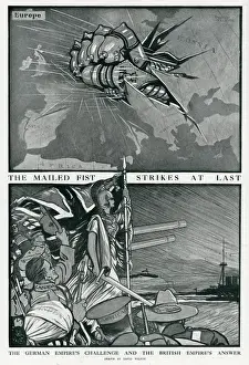 Symbolic Prints: The Mailed Fist strikes at last, WW1
