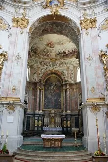 Images Dated 28th June 2010: Main altar, Ettal Monastery, Upper Bavaria, Germany
