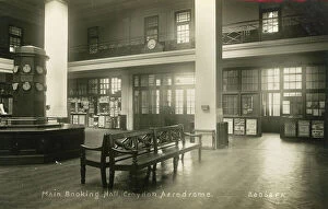 Aerodrome Collection: Main Booking Hall Croydon Aerodrome Airport