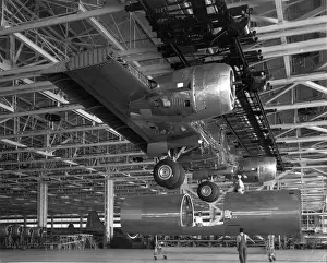 Boeing Prints: The main centre wing section of a Boeing B-29 Superfortress