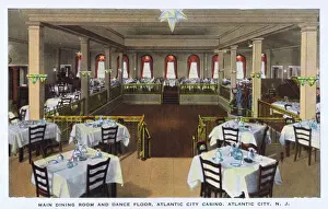 Jazz Age Club Prints: Main dining room - Atlantic City Casino, USA