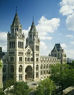 Cromwell Road Prints: Main entrance and Cromwell Road facade of the Natural Histor