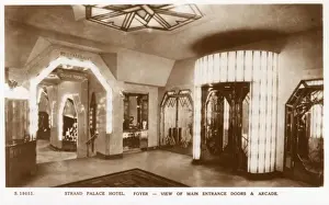Arcade Prints: Main Entrance and Foyer, Strand Palace Hotel, London