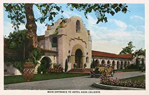 Hacienda Prints: Main entrance to hotel, Agua Caliente, Tijuana, Mexico