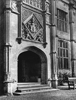 Mansion Prints: Main entrance, Montacute House, Montacute, Somerset