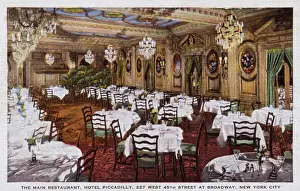 45th Prints: Main Restaurant, Hotel Piccadilly, New York City, USA