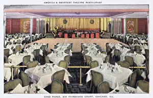 Chez Prints: The main room of Chez Paree nightspot, Chicago, USA, 1930s