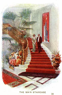 Palms Collection: The Main Staircase, Claridge's Hotel, London