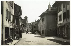 Main street, Coppet, Vaud, Switzerland