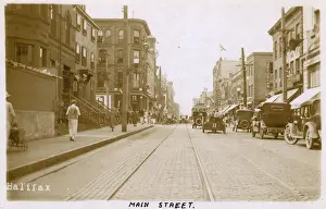 Tramlines Prints: Main Street, Halifax, Nova Scotia, Canada