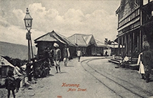 Images Dated 21st October 2016: Main Street in Kurseong, Darjeeling district, India